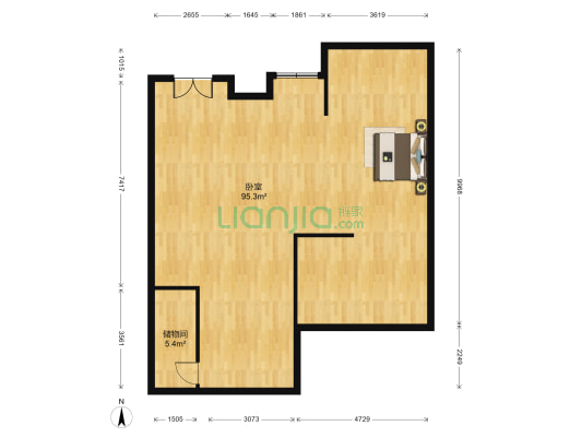 美的时代城 1室0厅0卫 222平方