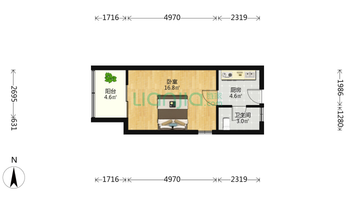 梅谷商城二手房实景图