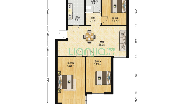 长宁苑二区A二手房实景图