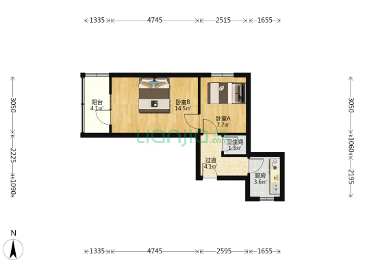 新城东街南10号 2室0厅1卫 52平方