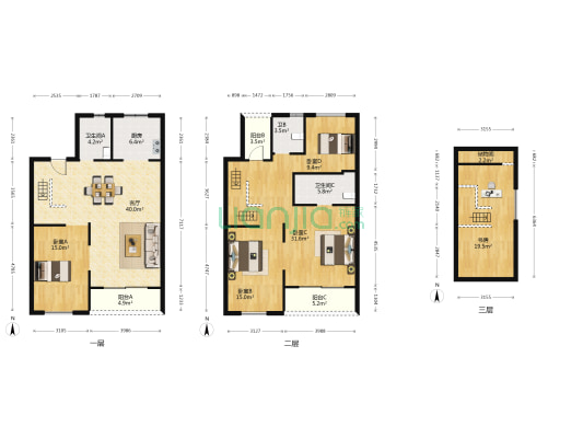 御章府一期北区 5室1厅3卫 159平方