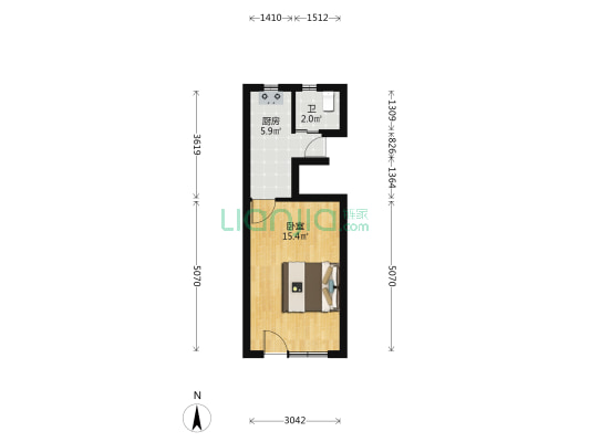 沂南路42弄 1室0厅1卫 33平方