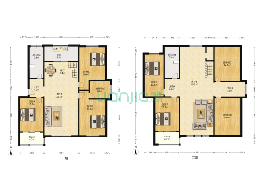 长江花园 5室3厅2卫 230平方
