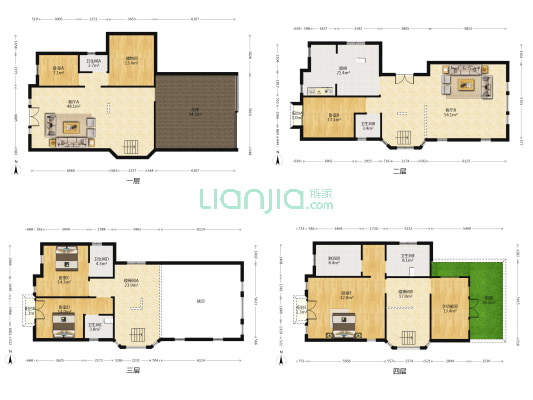蔚蓝卡地亚黑钻 6室2厅6卫 421平方