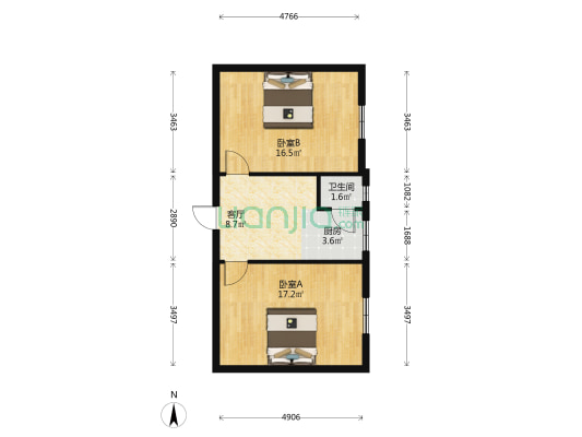 新村十段小区 2室1厅1卫 62平方