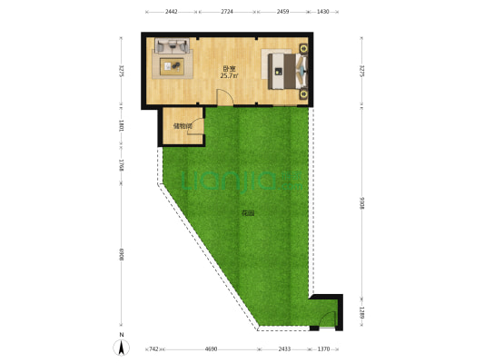 曲水亭街 1室0厅0卫 38平方