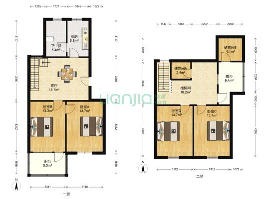 吴中二村 4室1厅1卫 106平方