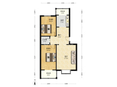 华福佳缘小区 中间楼层 交通便利-涿州华福佳缘小区户型图
