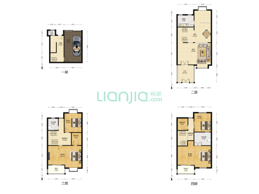 景河苑 4室2厅3卫 230平方