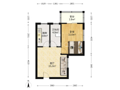 此房，户型好，采光充足，配套设施好，交通便利-涿州军怡公馆户型图