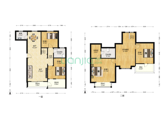 顺鑫花语 5室2厅2卫 193平方