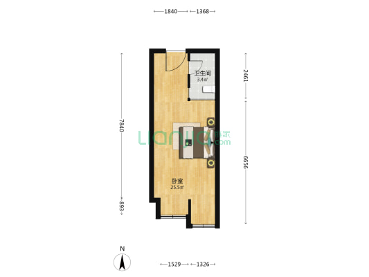 万悦汇 1室0厅1卫 1000平方