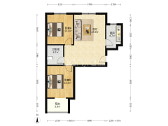 自住标准装修，家具家电都带，满二无尾款-涿州联合七号院户型图