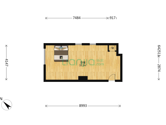 海丝知识中心 1室0厅0卫 54平方