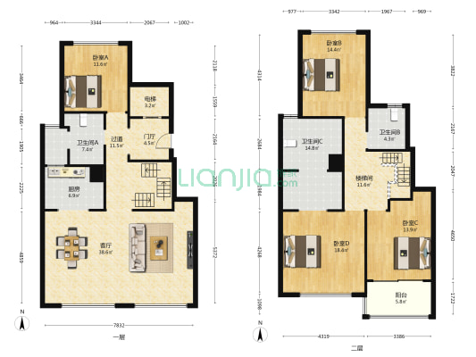 保利云上悠境花园 4室1厅3卫 239平方