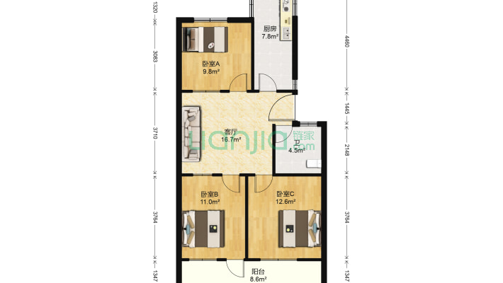 区委宿舍二手房实景图
