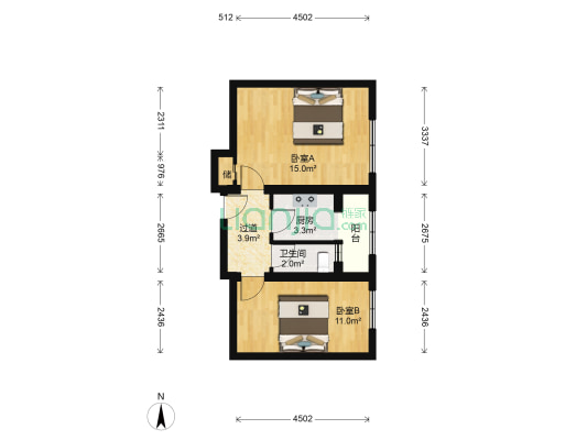 丰台南路130号 2室0厅1卫 49平方
