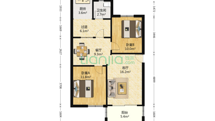 设计院宿舍二手房实景图