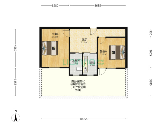 葑门西街散盘 2室1厅1卫 59平方