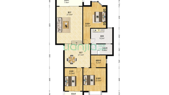 鹏程花园二手房实景图