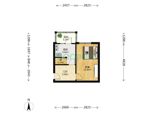 安丰街 1室0厅0卫 34平方
