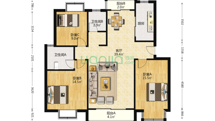 金菀花园二手房实景图