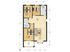 南北通透三 房本满五年 简单装修.-涿州名流枫景洋房户型图