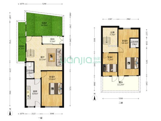 东薛家弄 3室1厅2卫 51平方