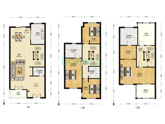 绿宝园馥庭 4室2厅4卫 265平方