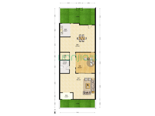 暨阳湖壹号 1室2厅1卫 328平方