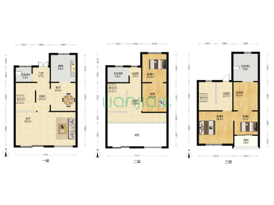 金科半岛壹号达利岛 4室2厅3卫 272平方