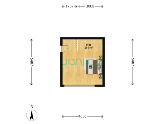 金林村 1室0厅0卫 51平方