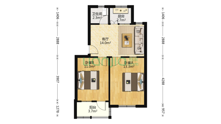 延安北路25号二手房实景图