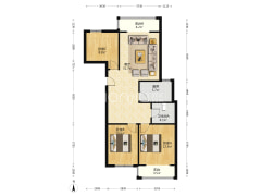 凯旋门精装三居，本满五年，税费低。-涿州鸿盛凯旋门户型图