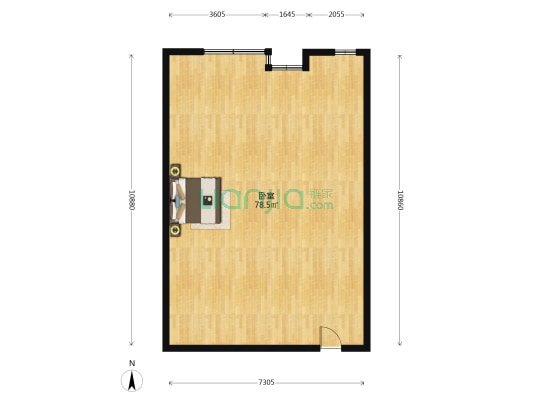 恒泰宏升大厦 1室0厅0卫 114平方