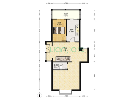 乐园小区肇工南街 1室1厅1卫 83平方
