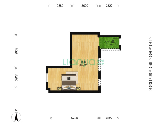 荔雅阁 1室0厅0卫 39平方