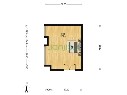 泰业城中城大厦 1室0厅0卫 73平方