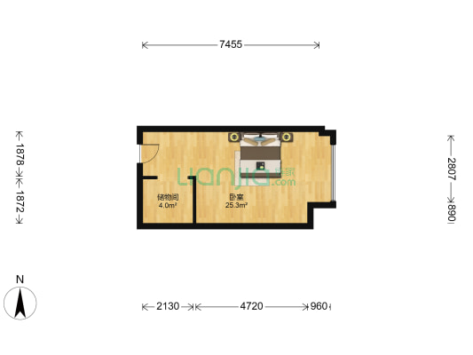 温州大象城国际商贸中心 1室0厅0卫 53平方