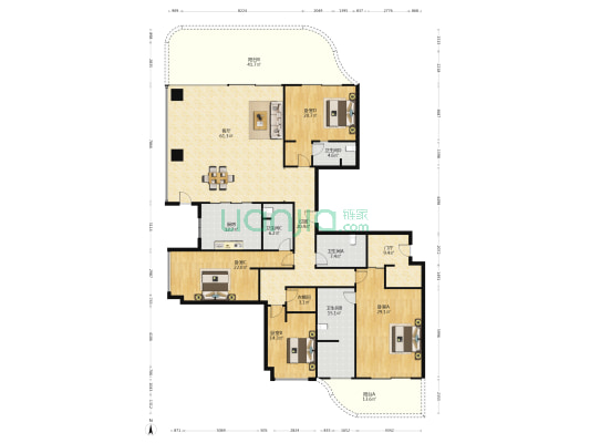 流光云谷 4室1厅4卫 302平方