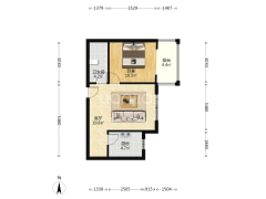 此房是精装正规一居室，临德信公园，配套齐全-涿州强舜铭铖户型图