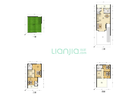 咏翠苑 4室1厅4卫 168平方
