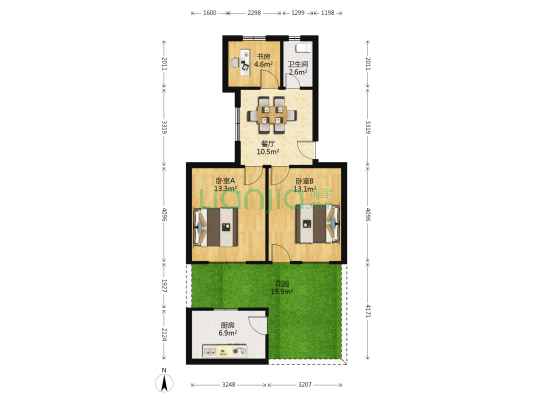 庆丰南路31号 3室1厅1卫 58平方
