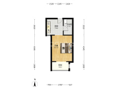 惠友万悦城，带装修一居室，可拎包入住-涿州惠友万悦城(涿州)户型图