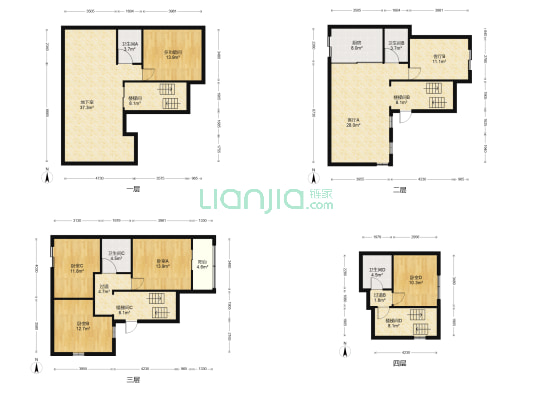 福兴庄园 5室2厅4卫 240平方