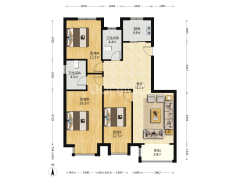 满二，次顶层，采光好视野好，精装修，看房提前联系-涿州天地新城户型图