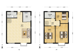 牛津花园 80万精装修的大跃层 上下两层 全天采光-涿州鹏渤印象城牛津花园户型图