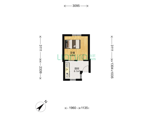锦州道 1室0厅0卫 12平方