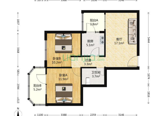 北京房產網>北京小區>朝陽小區>甘露園小區>甘露晴苑>甘露晴苑戶型圖>