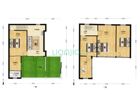 宝林寺前散盘 5室1厅1卫 133平方